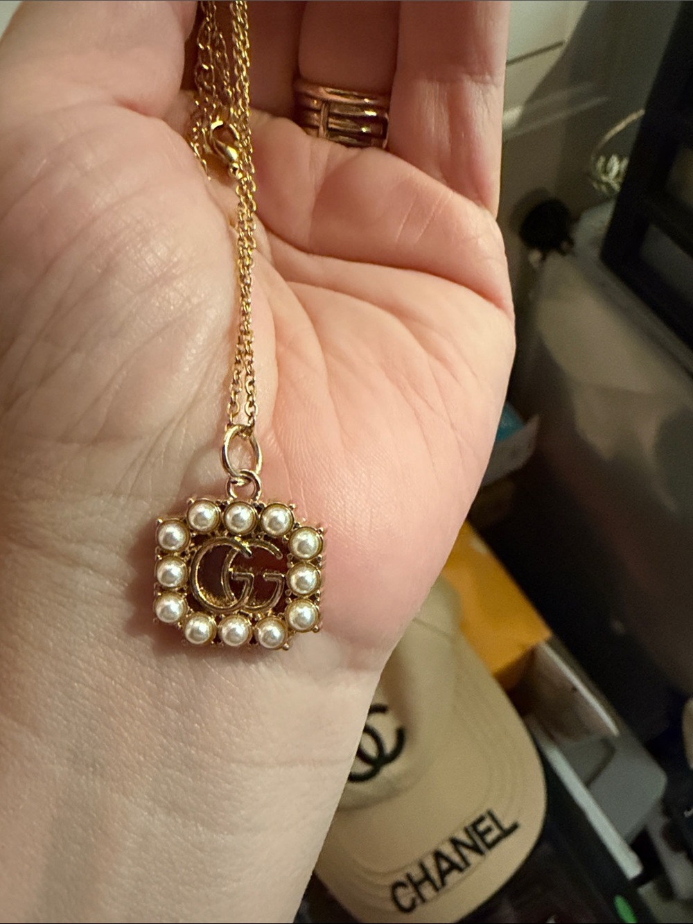 Authentic Gucci Bag Charm on Unbranded Chain - Picture 3 of 4